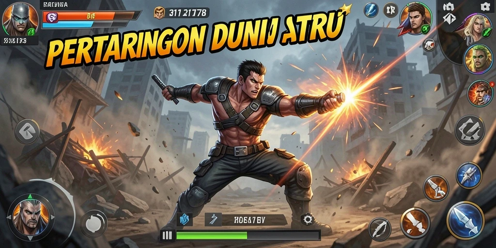 Screenshot gameplay 3178 menunjukkan aksi seru dan dinamis di setiap level.