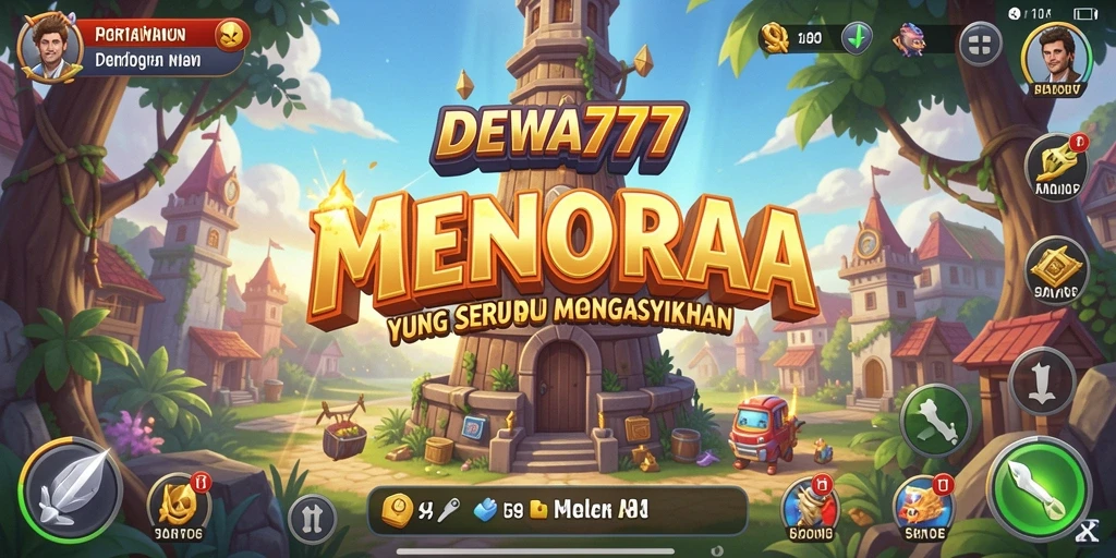 Gameplay menarik DEWA777 dalam pertempuran Tower Defense.