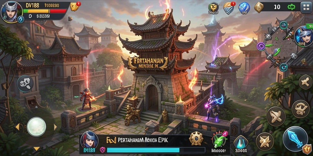 Tampilan gameplay seru dari game Tower Defense yang menegangkan.