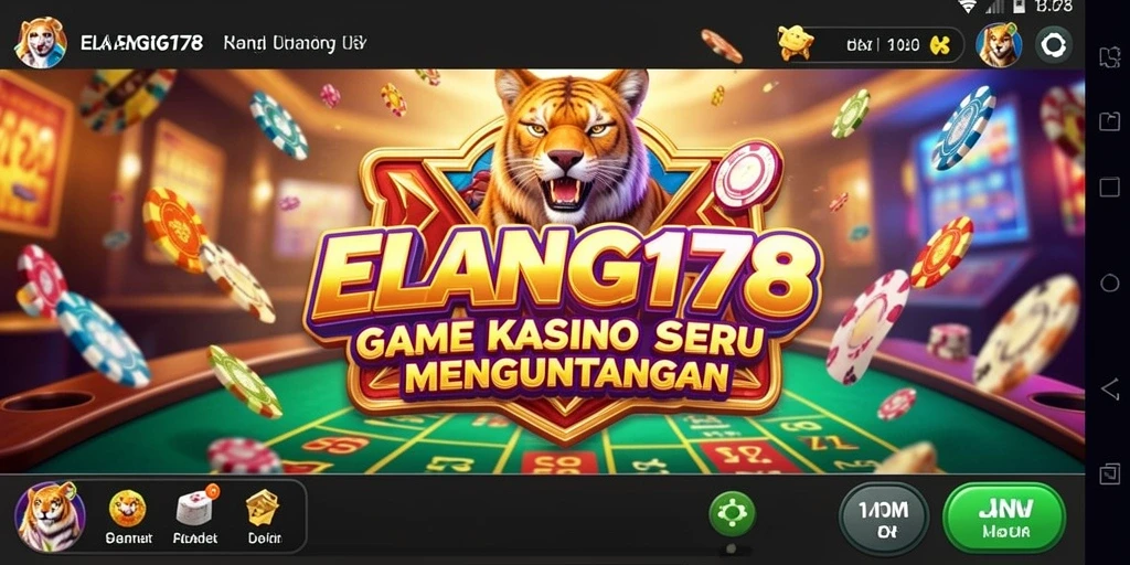 Screenshot gameplay ELANG178 menampilkan suasana kasino yang menarik.