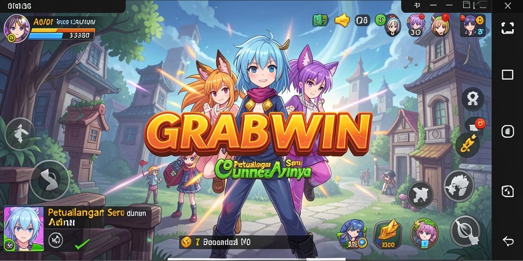 Tampilan menawan dari gameplay GRABWIN yang penuh aksi.
