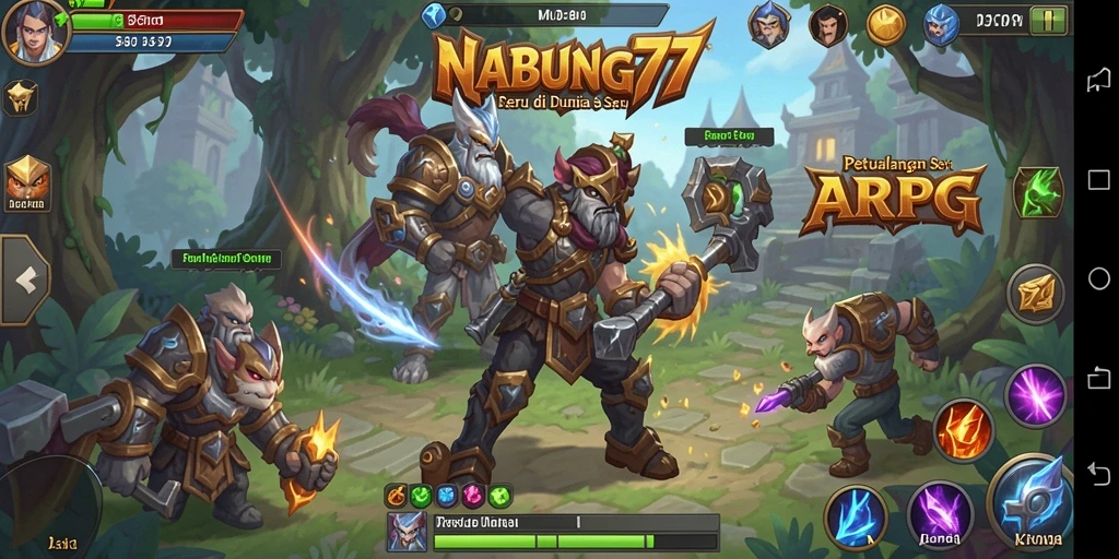 Tampilan utama gameplay seru ARPG di NABUNG77.