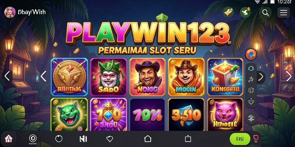 Tampilan gameplay slot yang seru di PLAYWIN123.