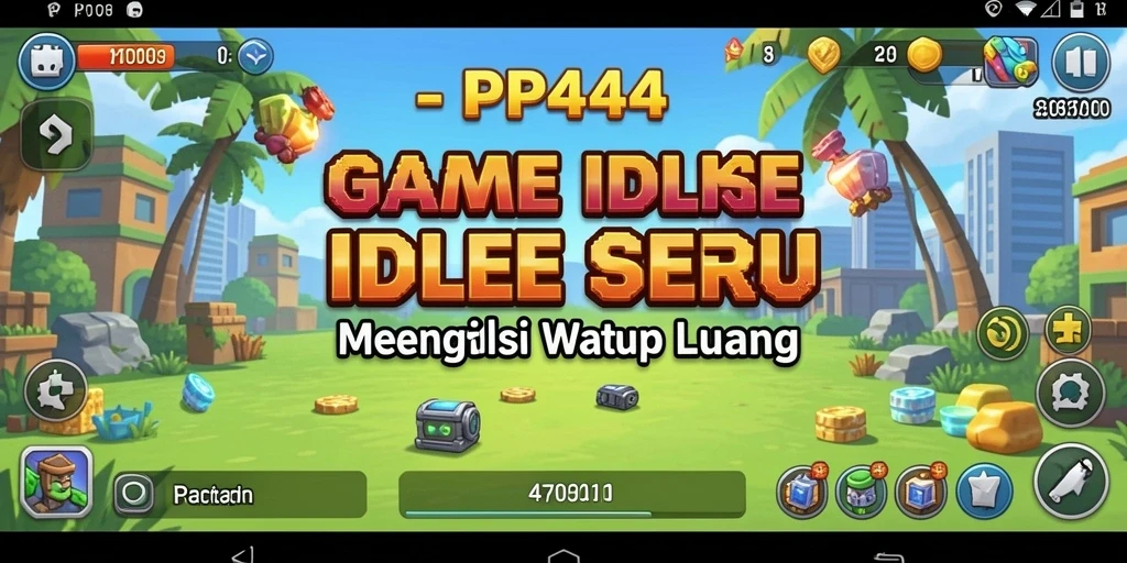 Tampilan gameplay PP444 yang menarik dan penuh warna.