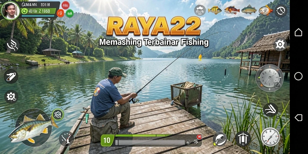 Gameplay memancing yang menarik di RAYA22.