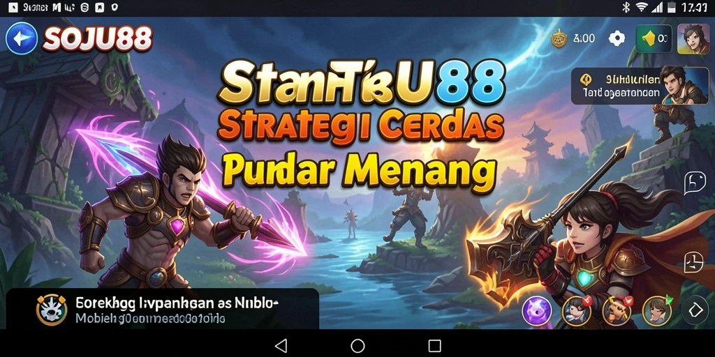 Tampilan gameplay strategis yang mendebarkan di SOJU88.