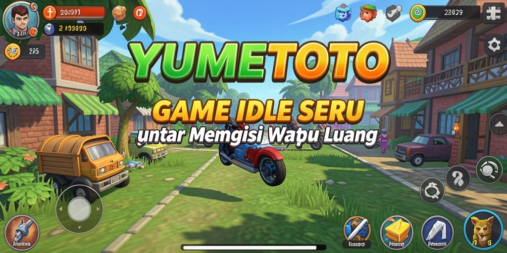 Screenshot gameplay YUMETOTO menampilkan karakter aktif dalam petualangan Idle.